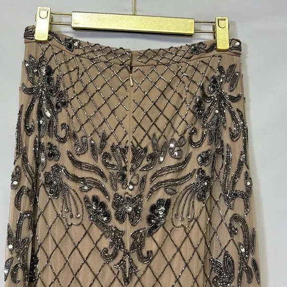 Adrianna papell beaded long skirt - Picture 6 of 10
